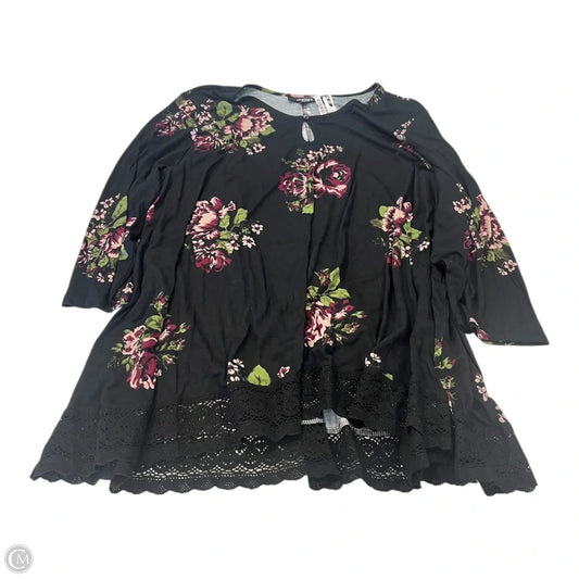 Top Long Sleeve By Chelsea Studio In Floral Print, Size: 3x