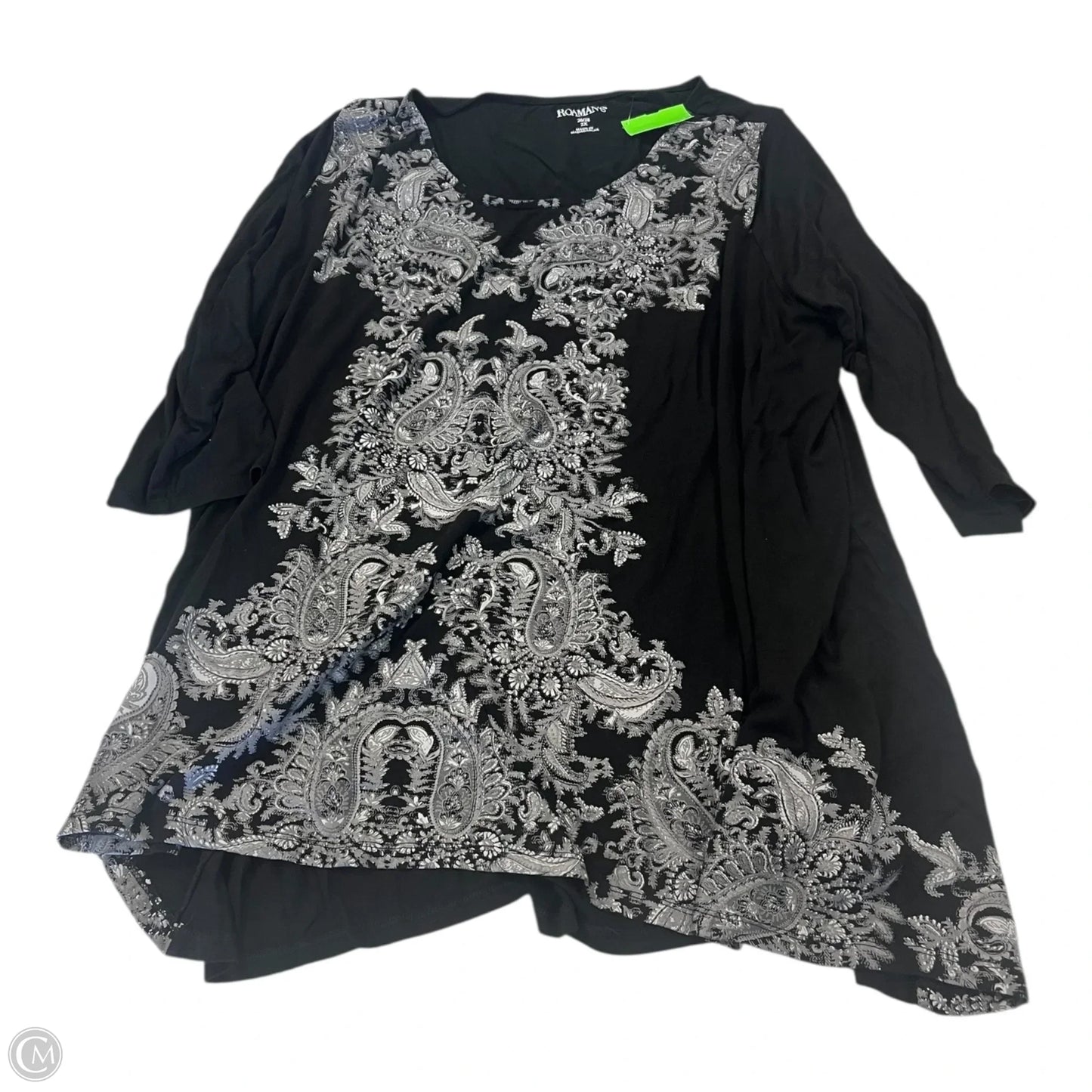 Top Long Sleeve By Romans In Blue, Size: 2x