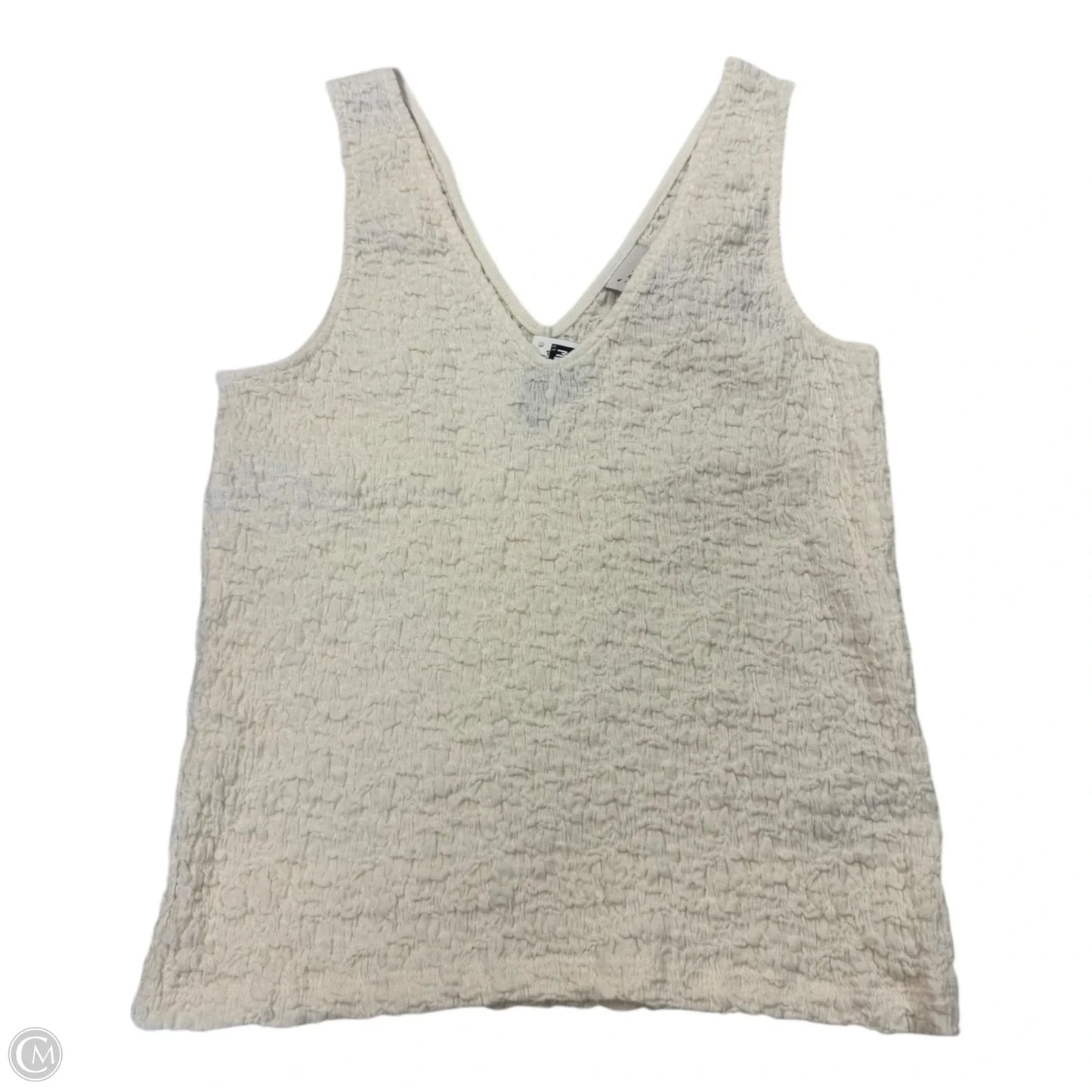 Top Sleeveless By A New Day In Cream, Size: M