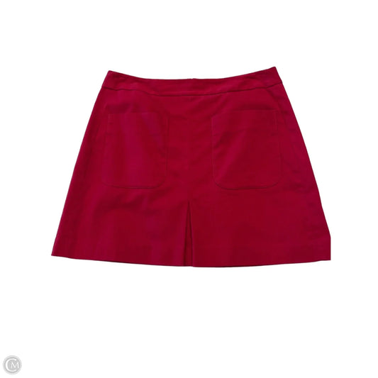 Skirt Midi By Loft In Red, Size: 12