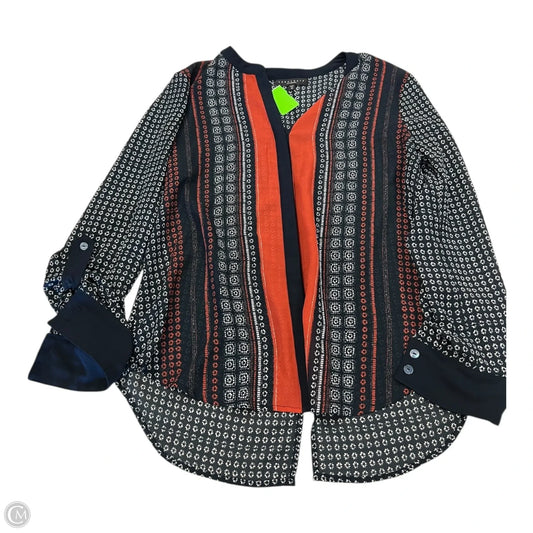 Top Long Sleeve By Sanctuary In Blue & Red & White, Size: M