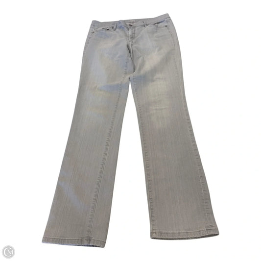 Jeans Straight By Loft In Grey, Size: 14
