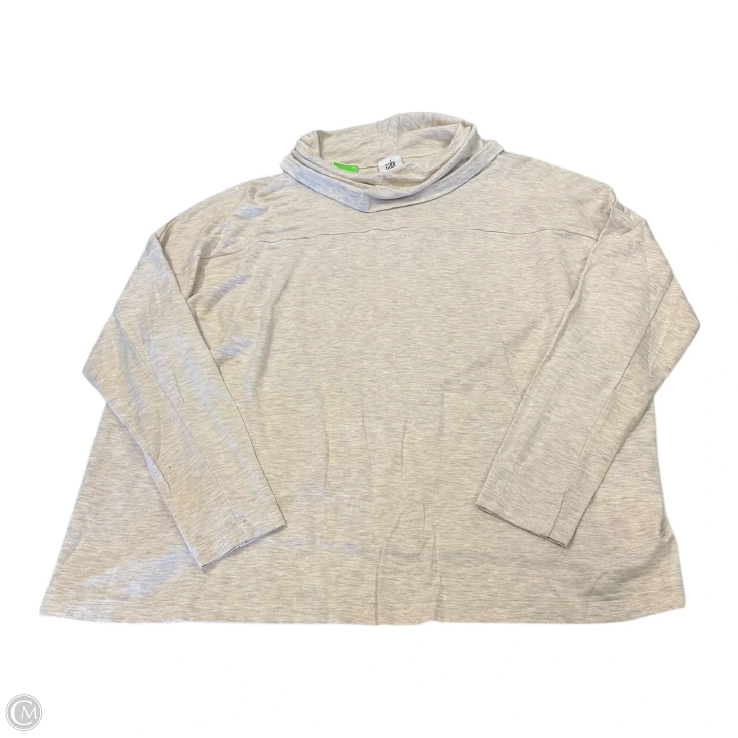 Top Long Sleeve By Cabi In Cream, Size: L
