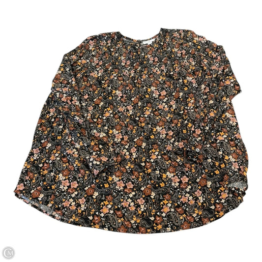 Top Long Sleeve By J. Jill In Floral Print, Size: S