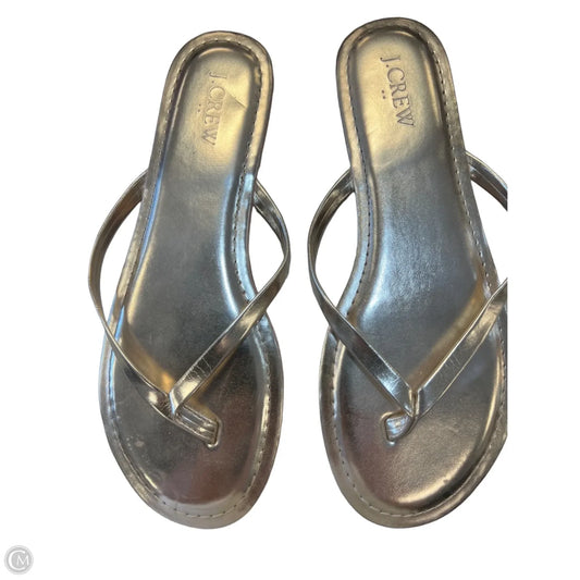 Sandals Flats By J. Crew In Gold, Size: 8