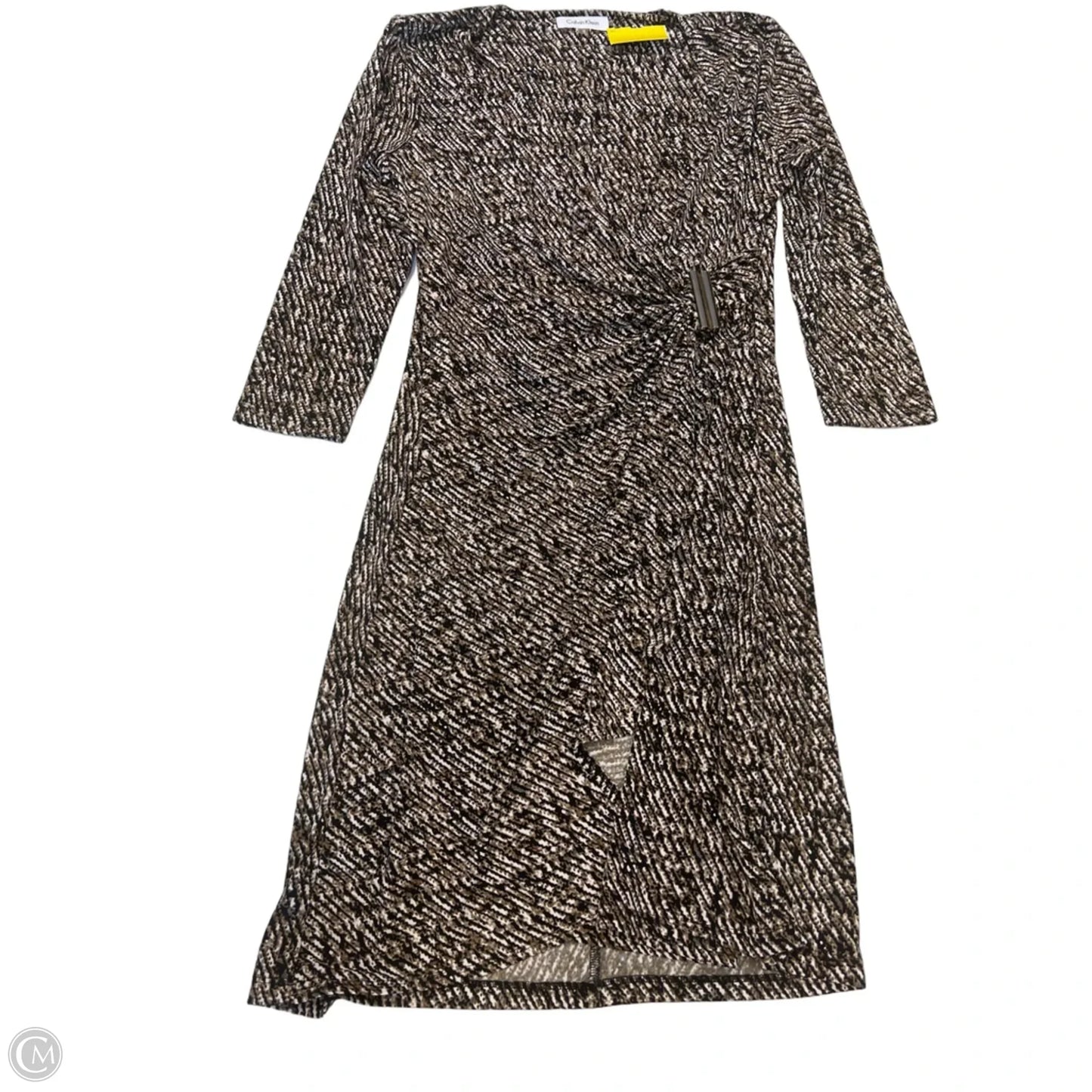 Dress Casual Short By Calvin Klein In Brown, Size: 8