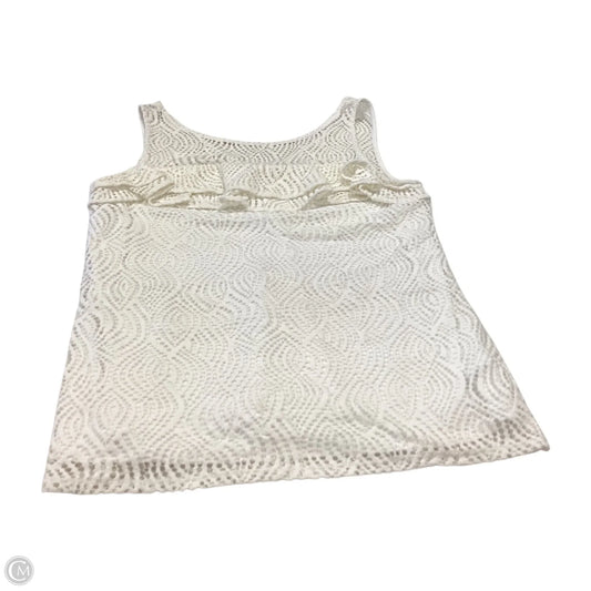 Top Sleeveless Designer By Lilly Pulitzer In White, Size: M