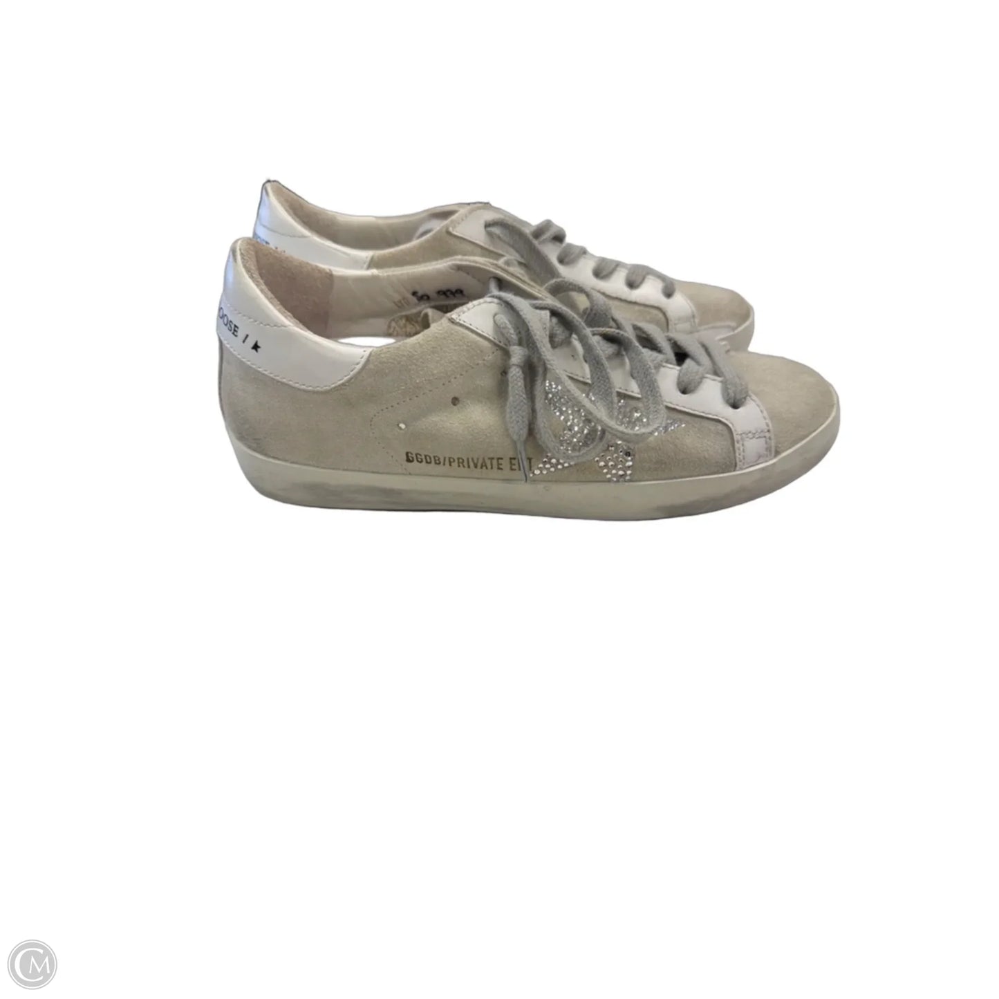 Shoes Luxury Designer By Golden Goose In Cream, Size: 5