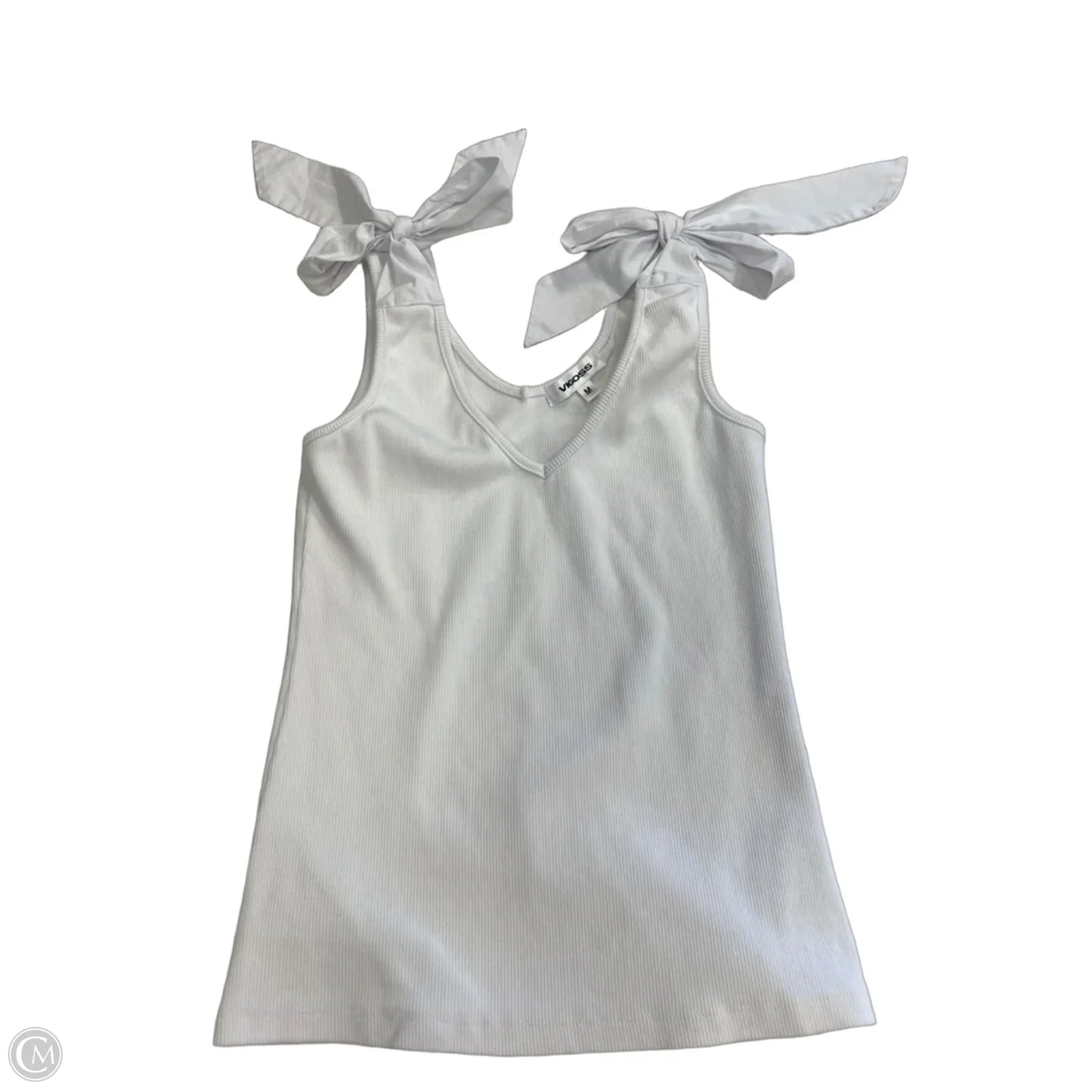 Top Sleeveless By Vigoss In White, Size: M