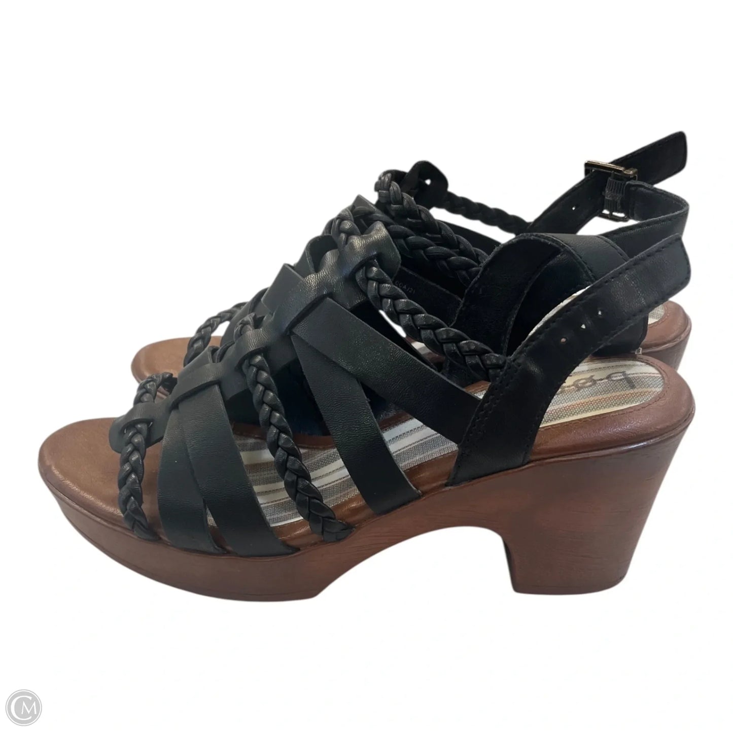 Sandals Heels Block By Boc In Black, Size: 10