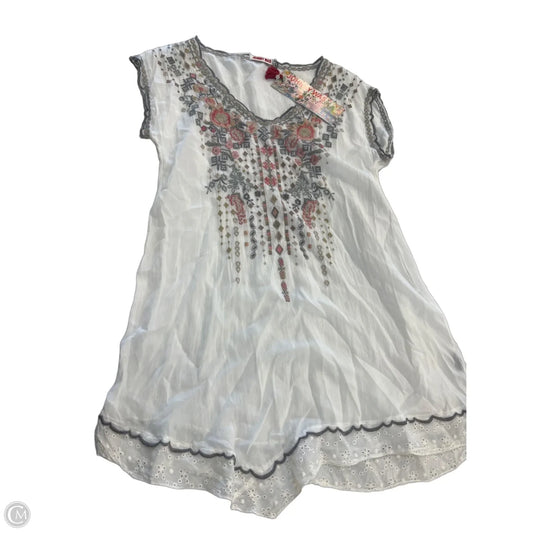 Tunic Designer By Johnny Was In White, Size: Xs