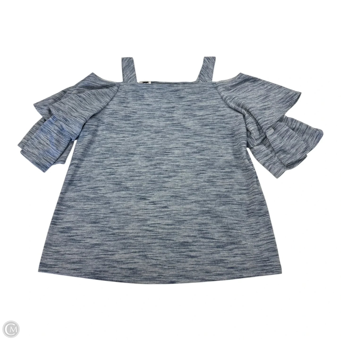 Top Short Sleeve By Chicos In Blue, Size: 0 (Small)