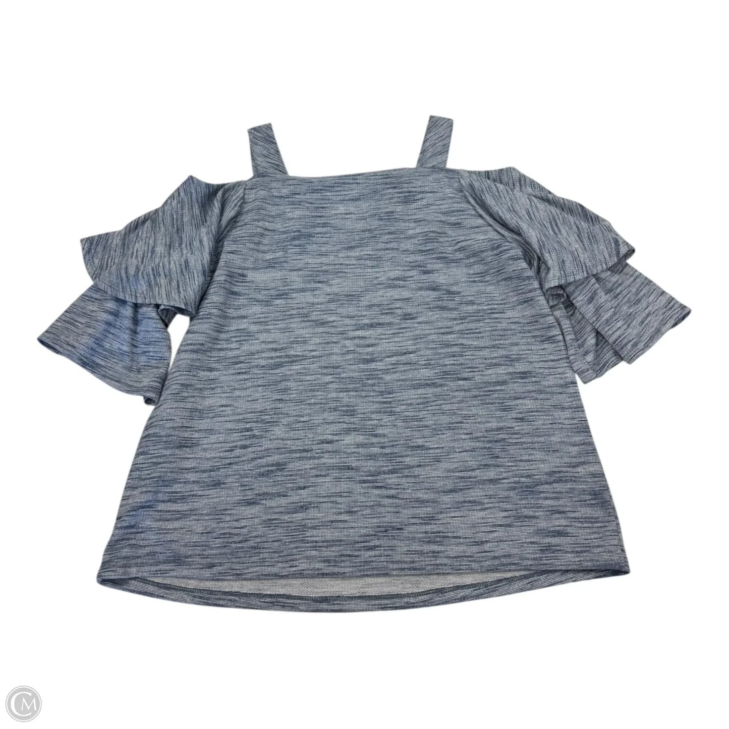 Top Short Sleeve By Chicos In Blue, Size: 0 (Small)