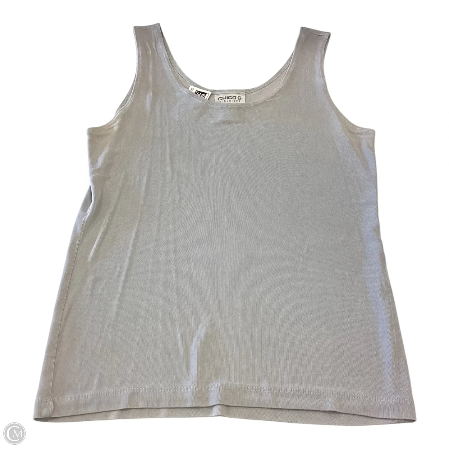 Top Sleeveless By Chicos In Grey, Size: 1