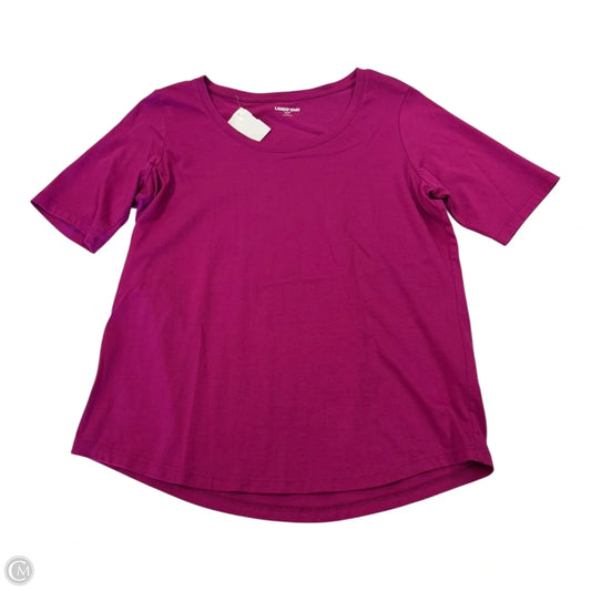 Top Short Sleeve By Lands End In Purple, Size: Xsp