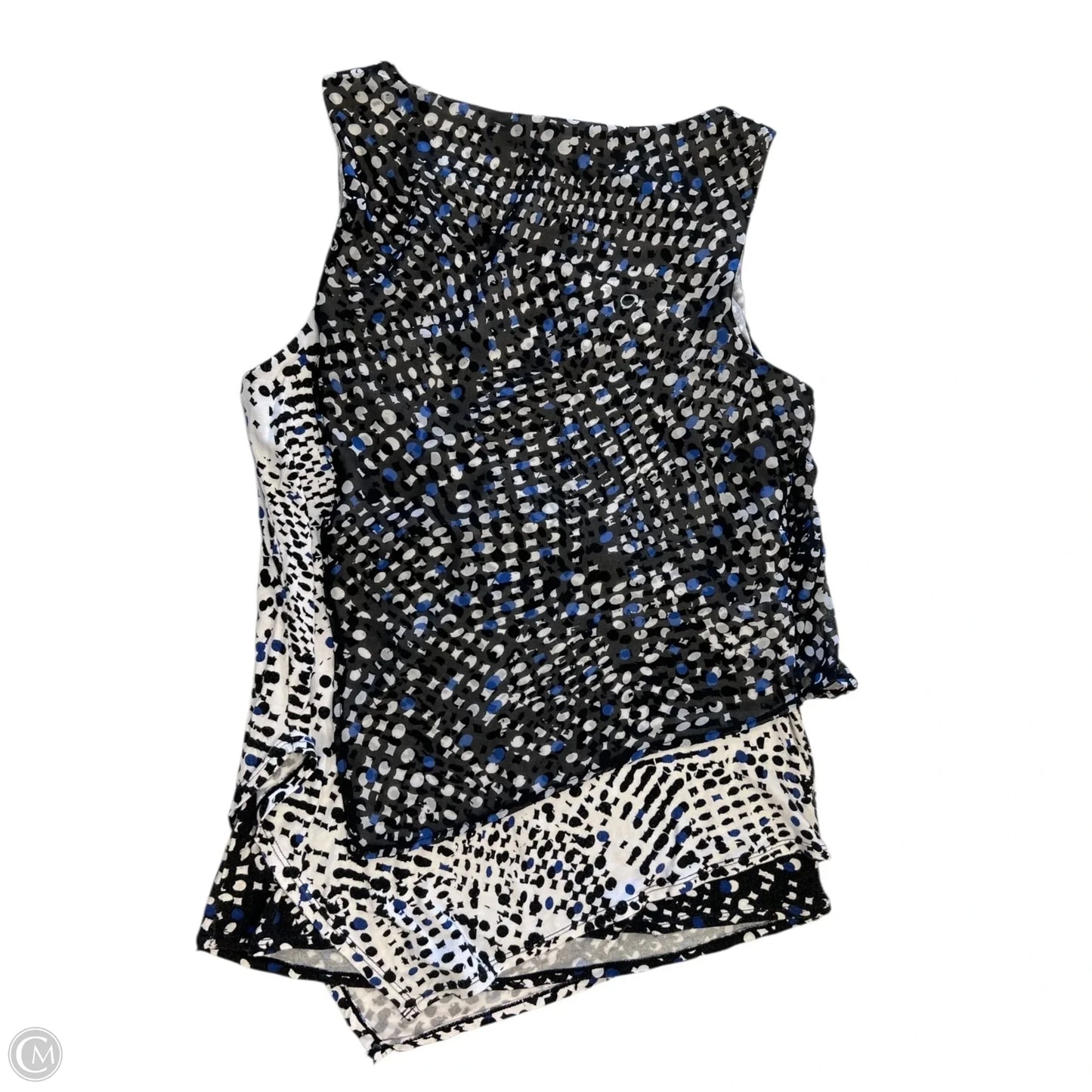Top Sleeveless By White House Black Market In Polkadot Pattern, Size: Xs