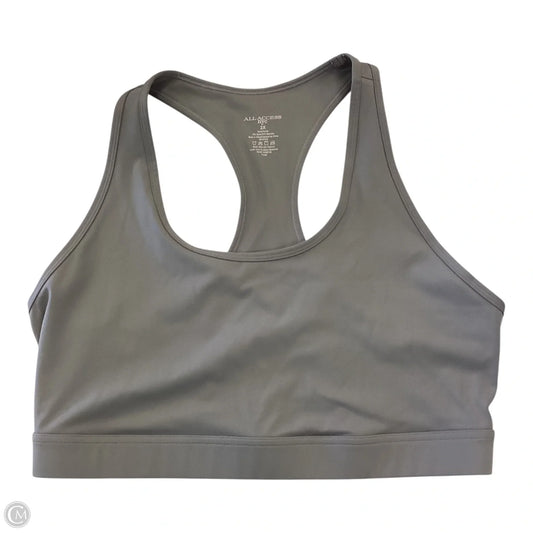 Athletic Bra By Clothes Mentor In Grey, Size: 2x