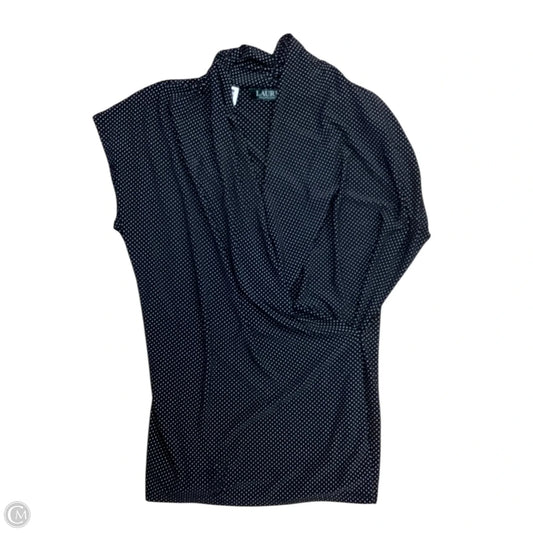 Top Sleeveless By Lauren By Ralph Lauren In Polkadot Pattern, Size: Mp