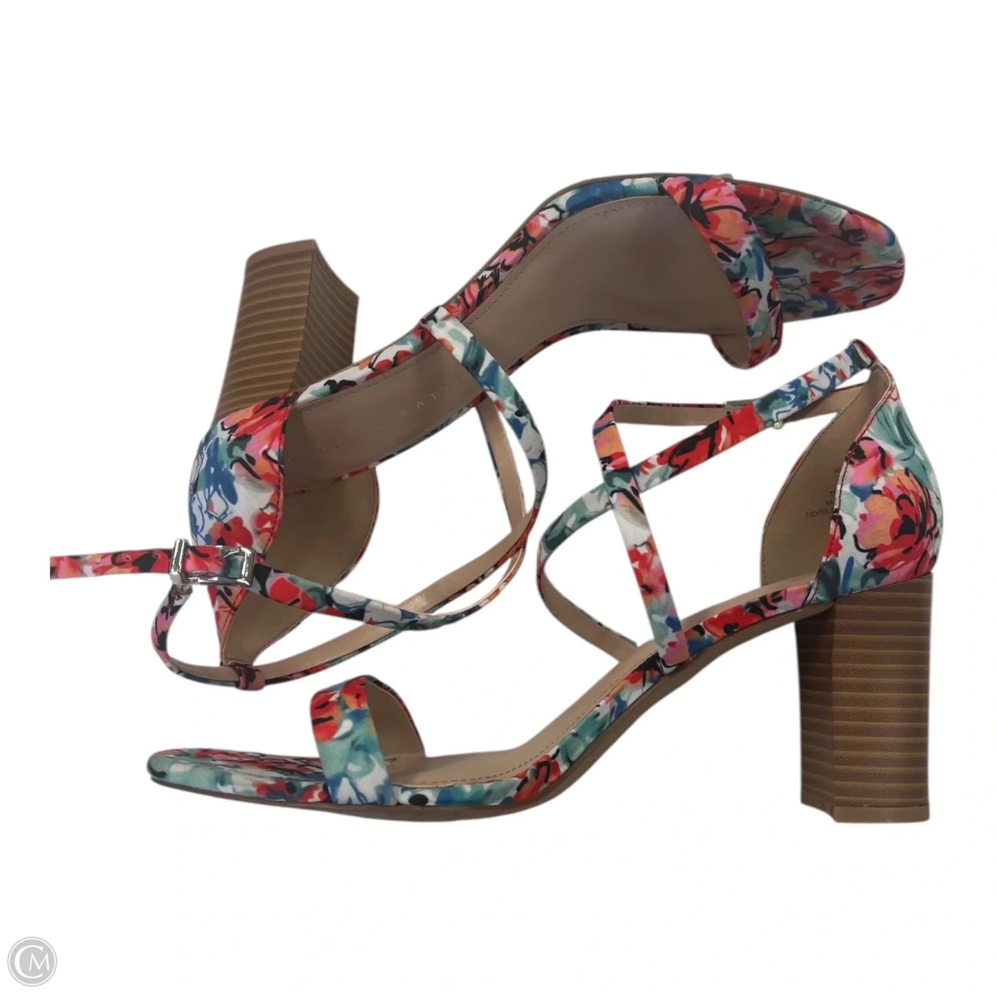 Sandals Heels Block By Kelly And Katie In Multi-colored, Size: 9