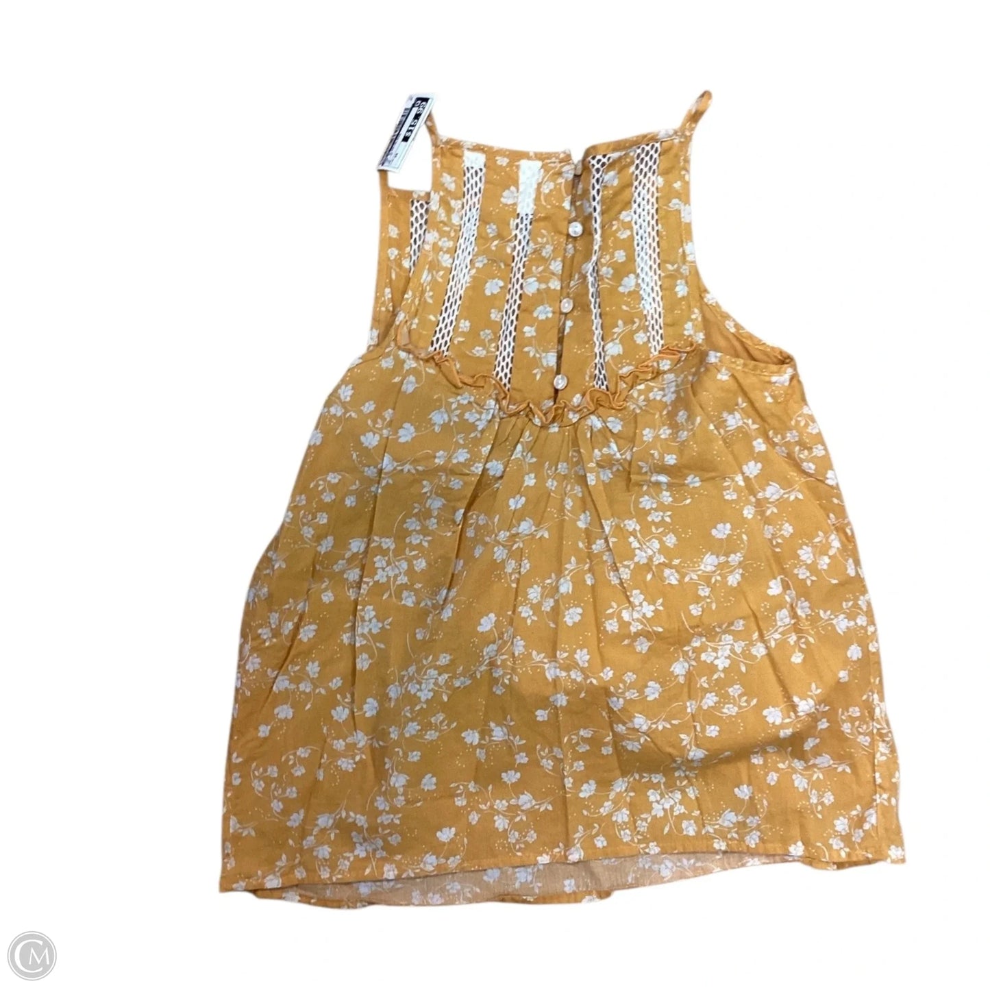 Top Sleeveless By Maeve In Yellow, Size: Xs