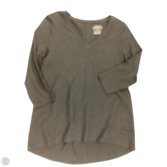 Top 3/4 Sleeve By Chicos In Black, Size: M