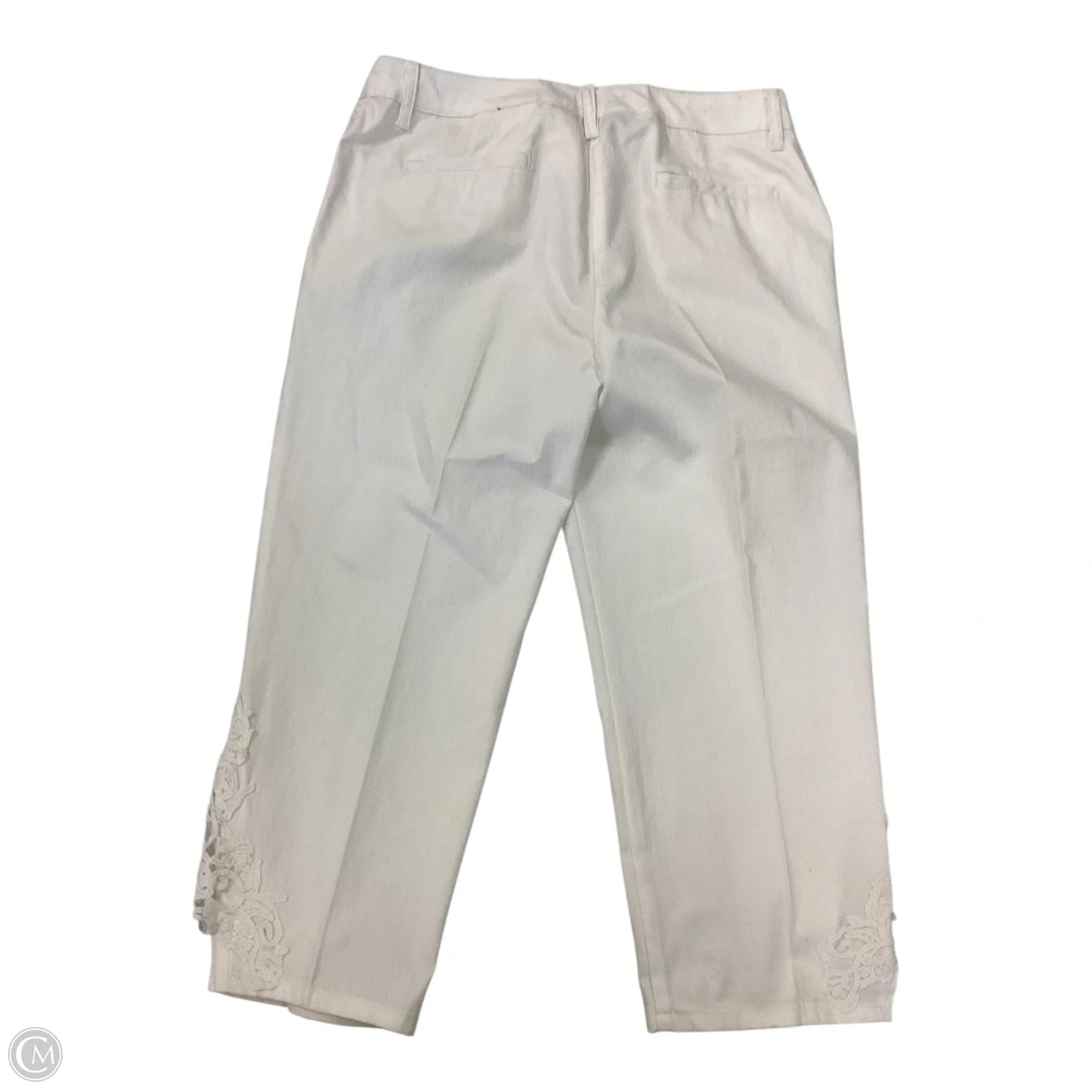 Capris By Zac And Rachel In White, Size: 10
