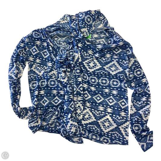 Top Long Sleeve By America Rag In Blue, Size: S