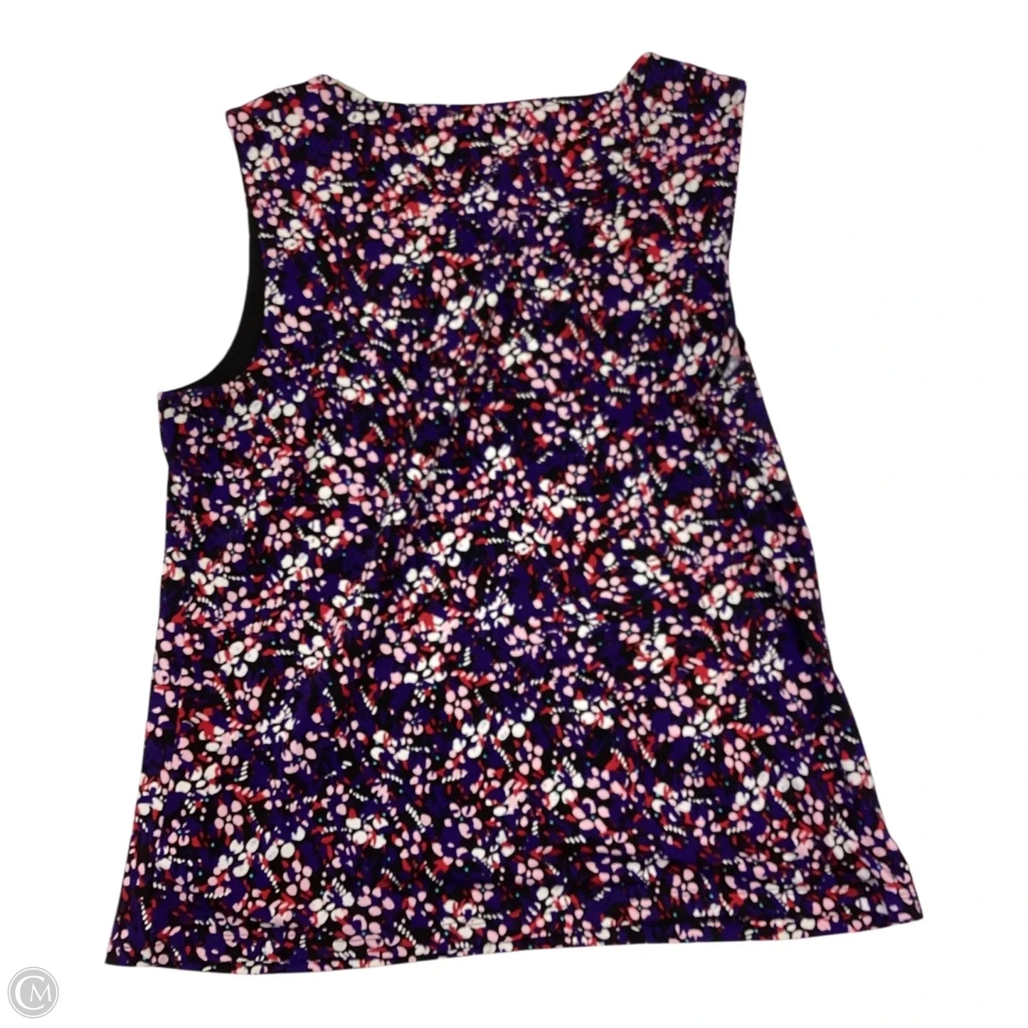 Top Sleeveless By Nine West In Multi-colored, Size: M