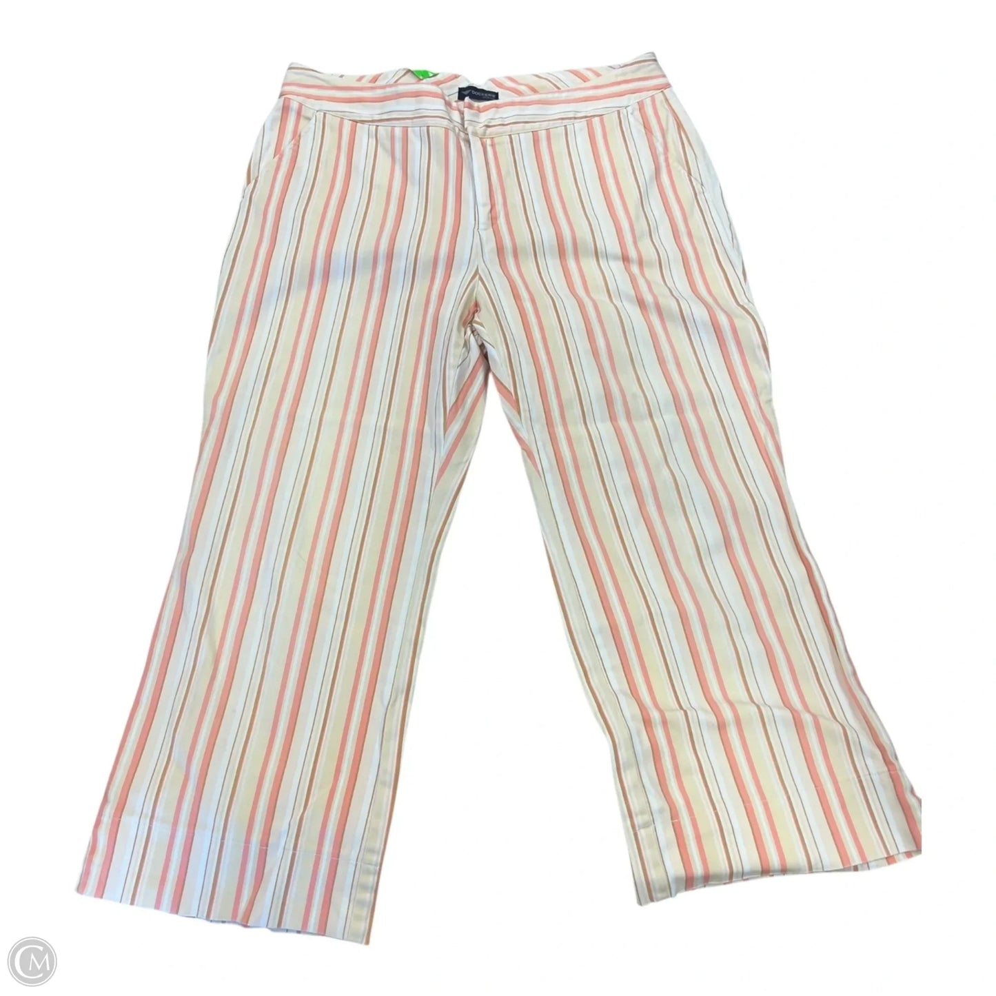 Pants Cropped By Dockers In Striped Pattern, Size: 14