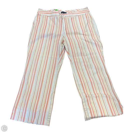 Pants Cropped By Dockers In Striped Pattern, Size: 14