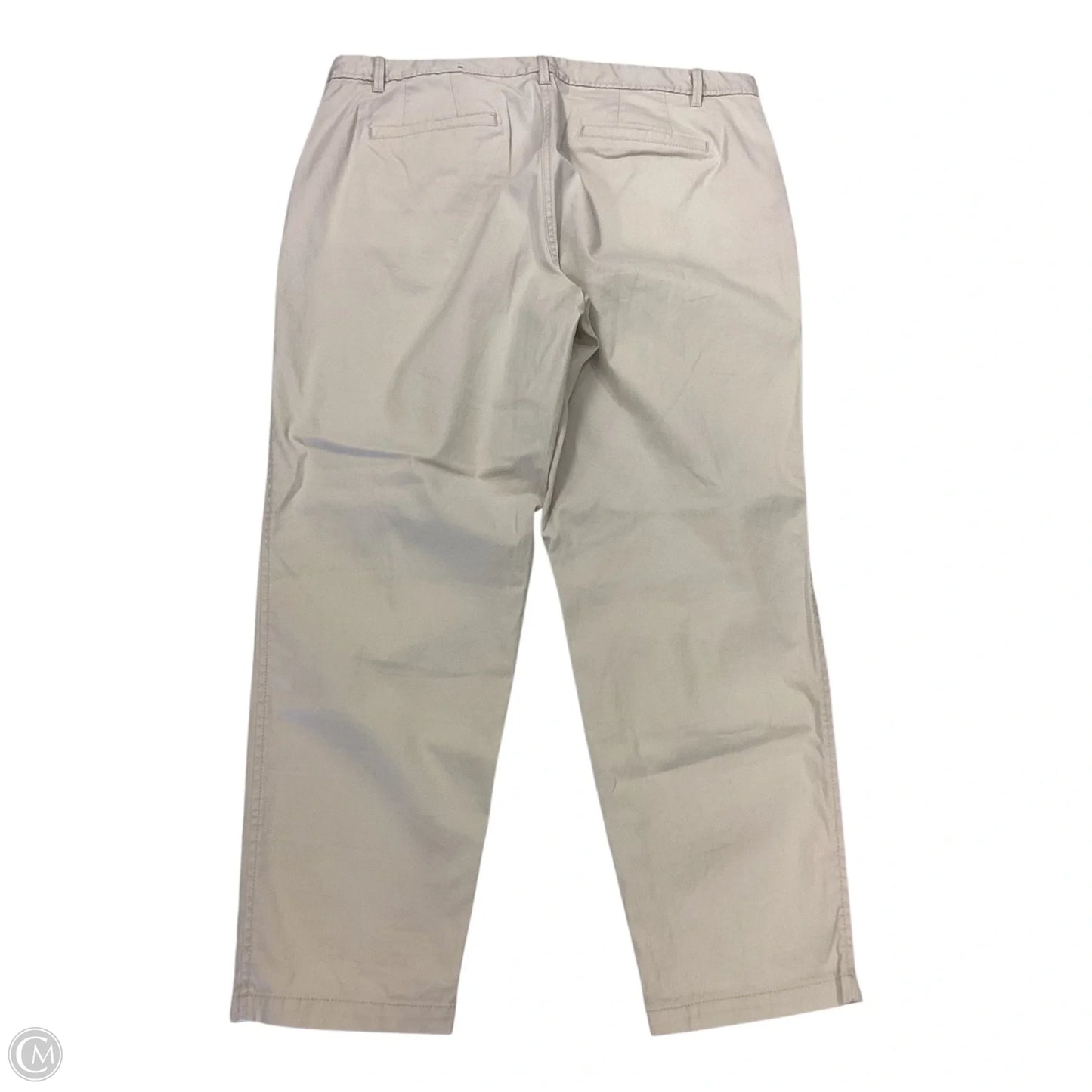 Pants Cropped By Talbots In Cream, Size: 16