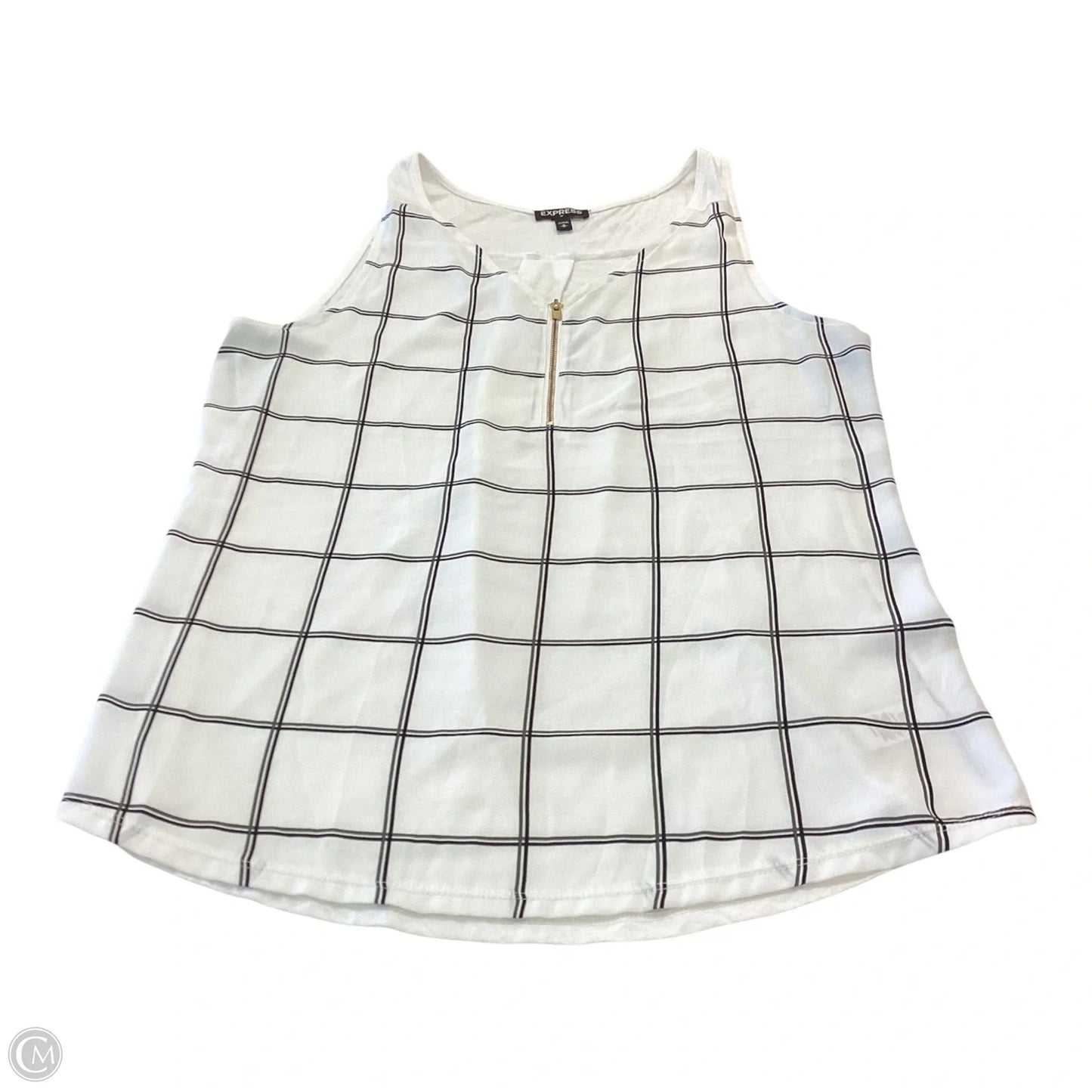 Top Sleeveless By Express In White, Size: M