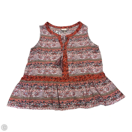 Top Sleeveless By Knox Rose In Multi-colored, Size: Xxl