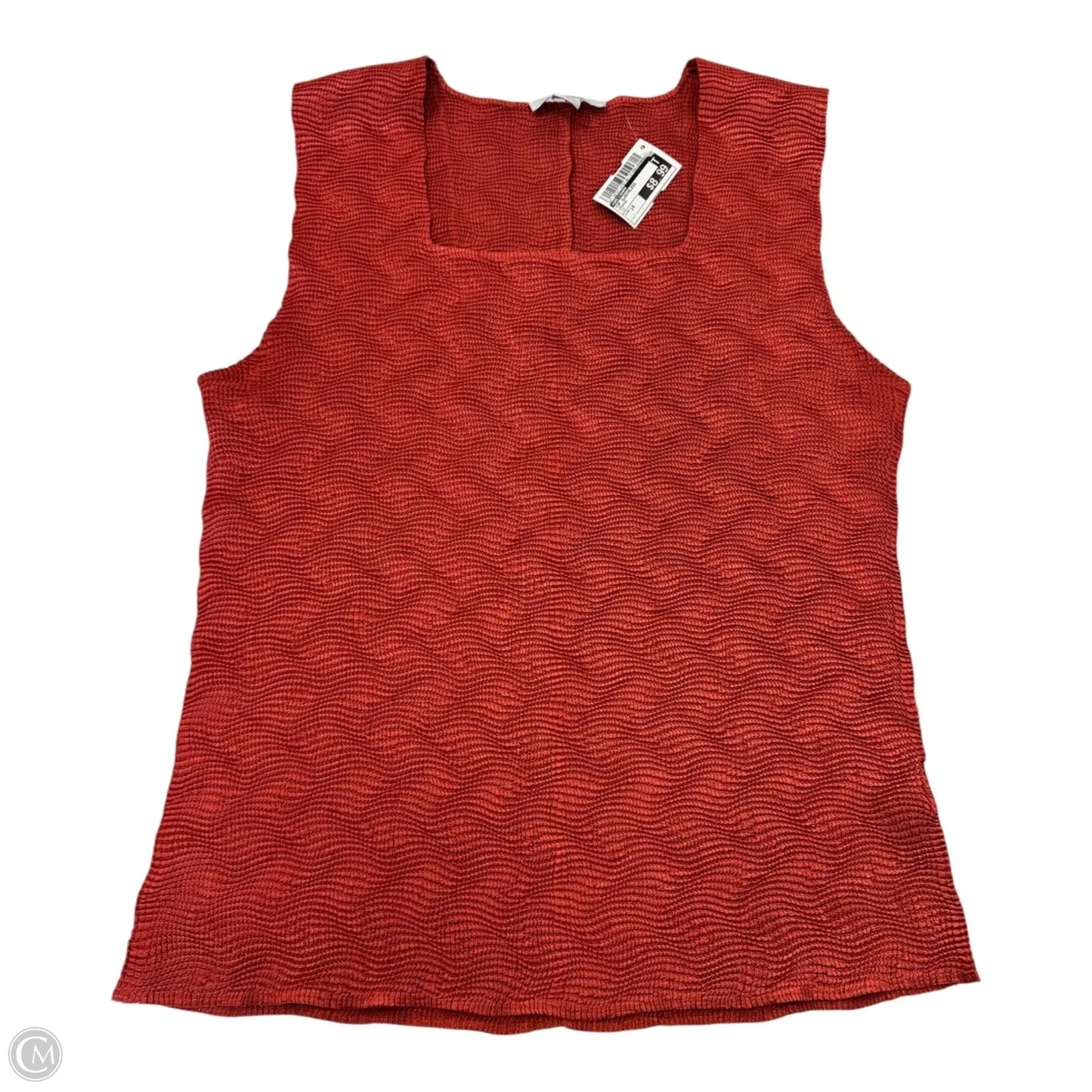 Top Sleeveless By Dressbarn In Orange, Size: 14
