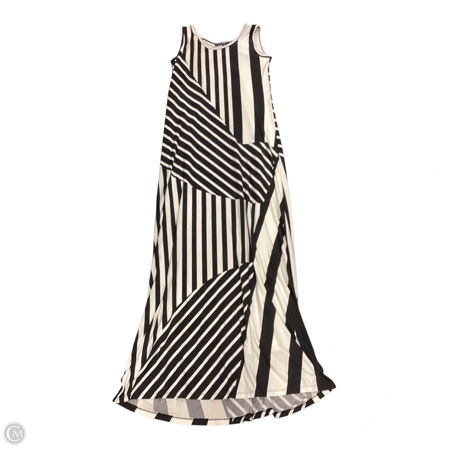 Dress Casual Maxi By Nine West In Black & White, Size: M