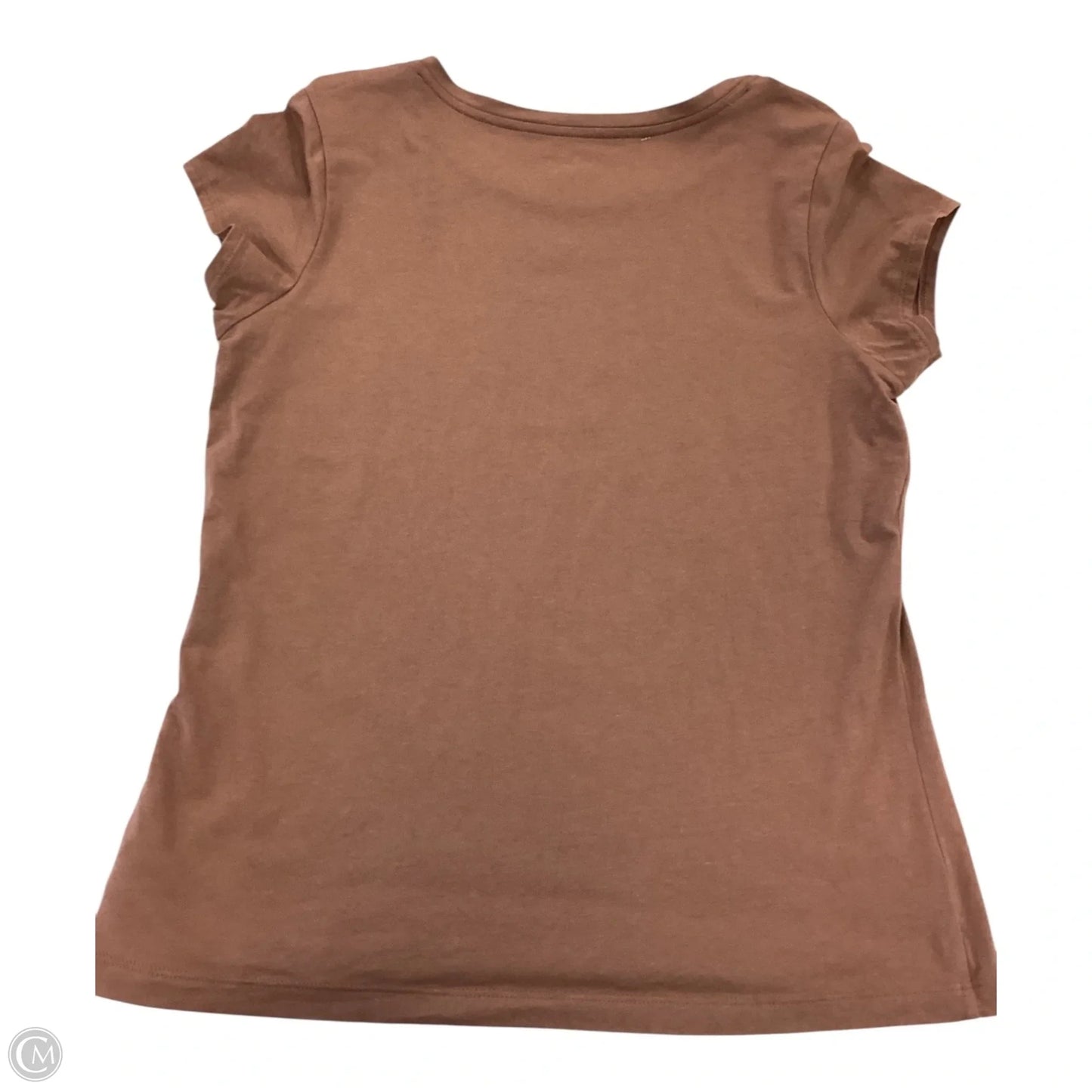 Top Short Sleeve By Tahari In Brown, Size: L