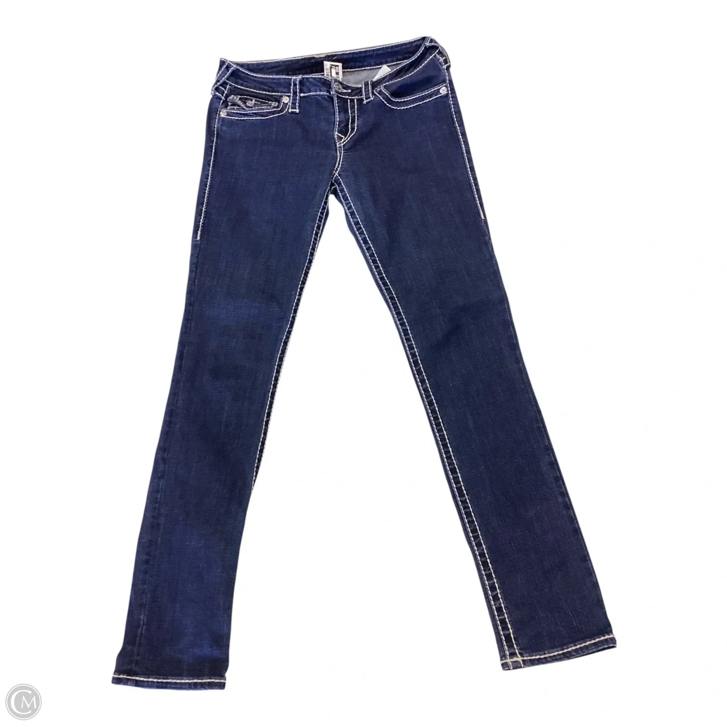 Jeans Skinny By True Religion In Blue, Size: 12