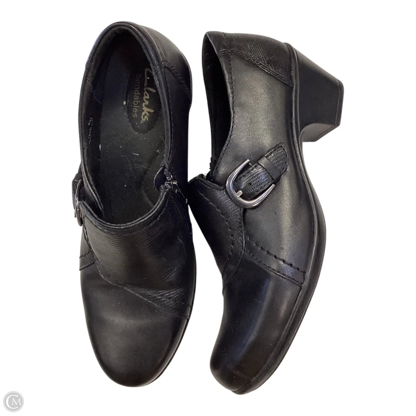 Shoes Heels Block By Clarks In Black, Size: 7