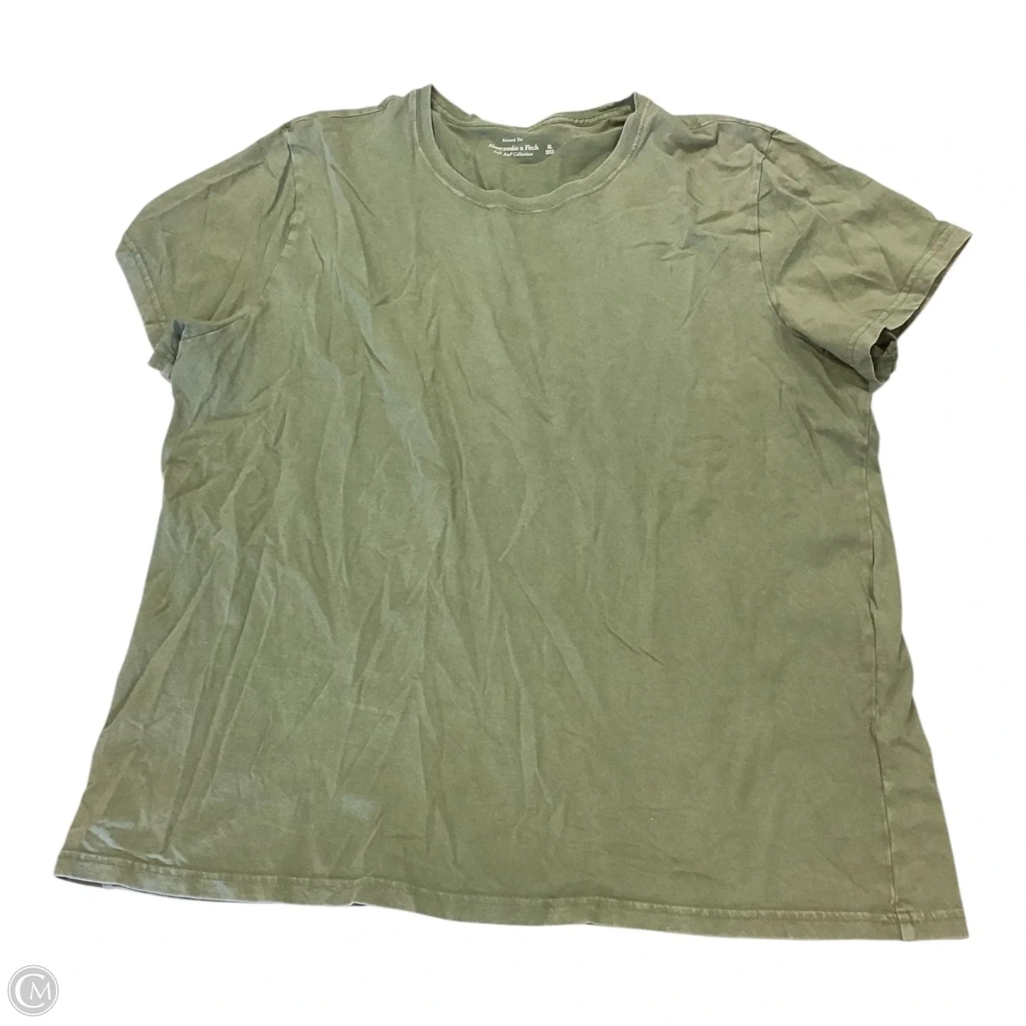 Top Short Sleeve By Abercrombie And Fitch In Green, Size: Xl