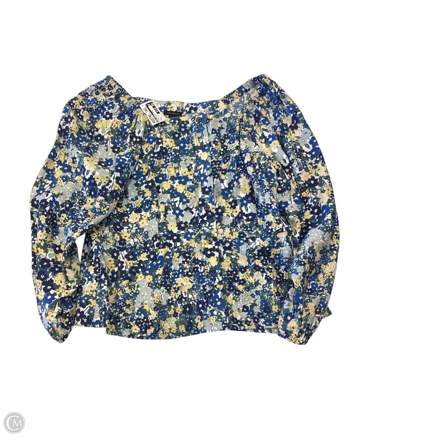 Top  3/4 Sleeve By Ann Taylor In Floral Print, Size: M
