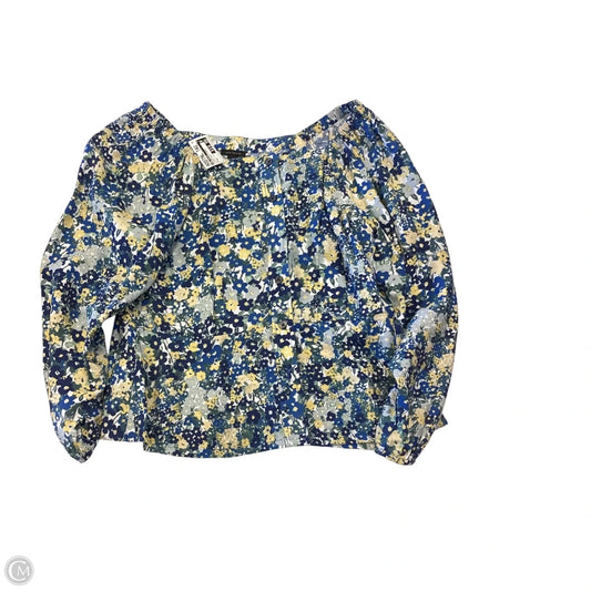 Top  3/4 Sleeve By Ann Taylor In Floral Print, Size: M