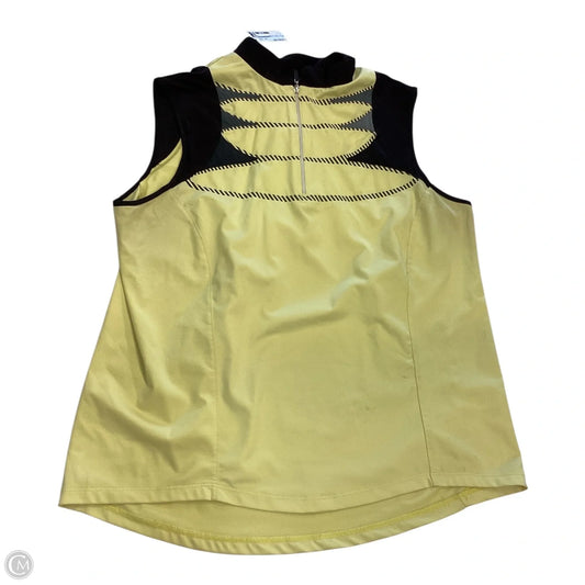 Top Sleeveless By Jamie Sadock In Yellow, Size: L