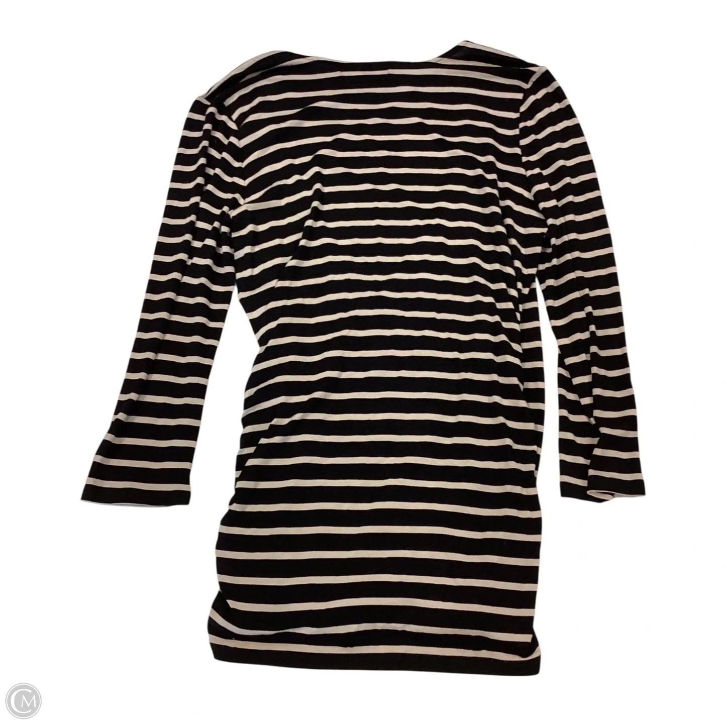 Top 3/4 Sleeve By Michael By Michael Kors In Striped Pattern, Size: S