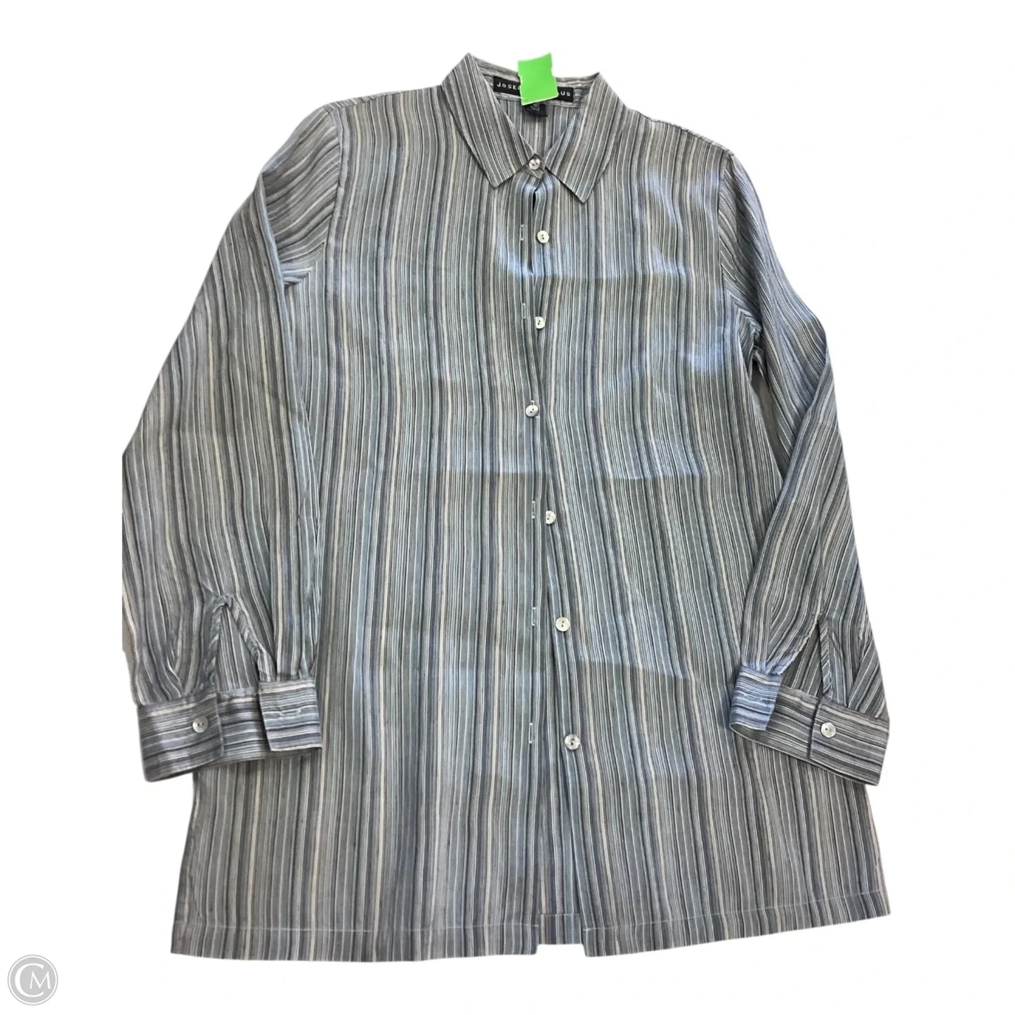 Top Long Sleeve By Josephine Chaus In Blue, Size: 8