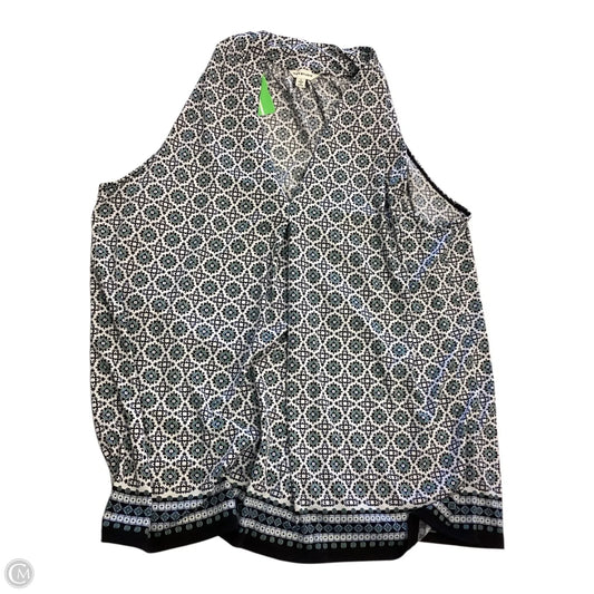 Top Sleeveless By Max Studio In Multi-colored, Size: L