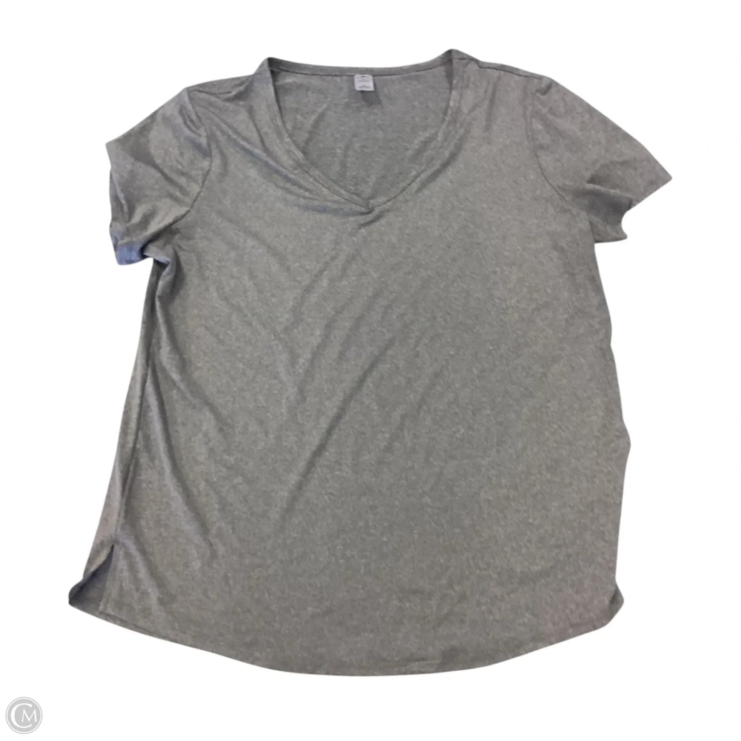 Top Short Sleeve By 90 Degrees By Reflex In Grey, Size: L