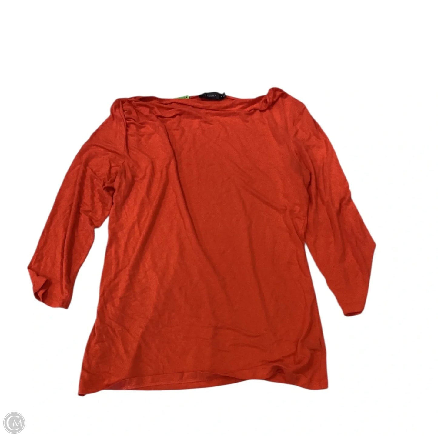 Top 3/4 Sleeve By Limited In Orange, Size: M