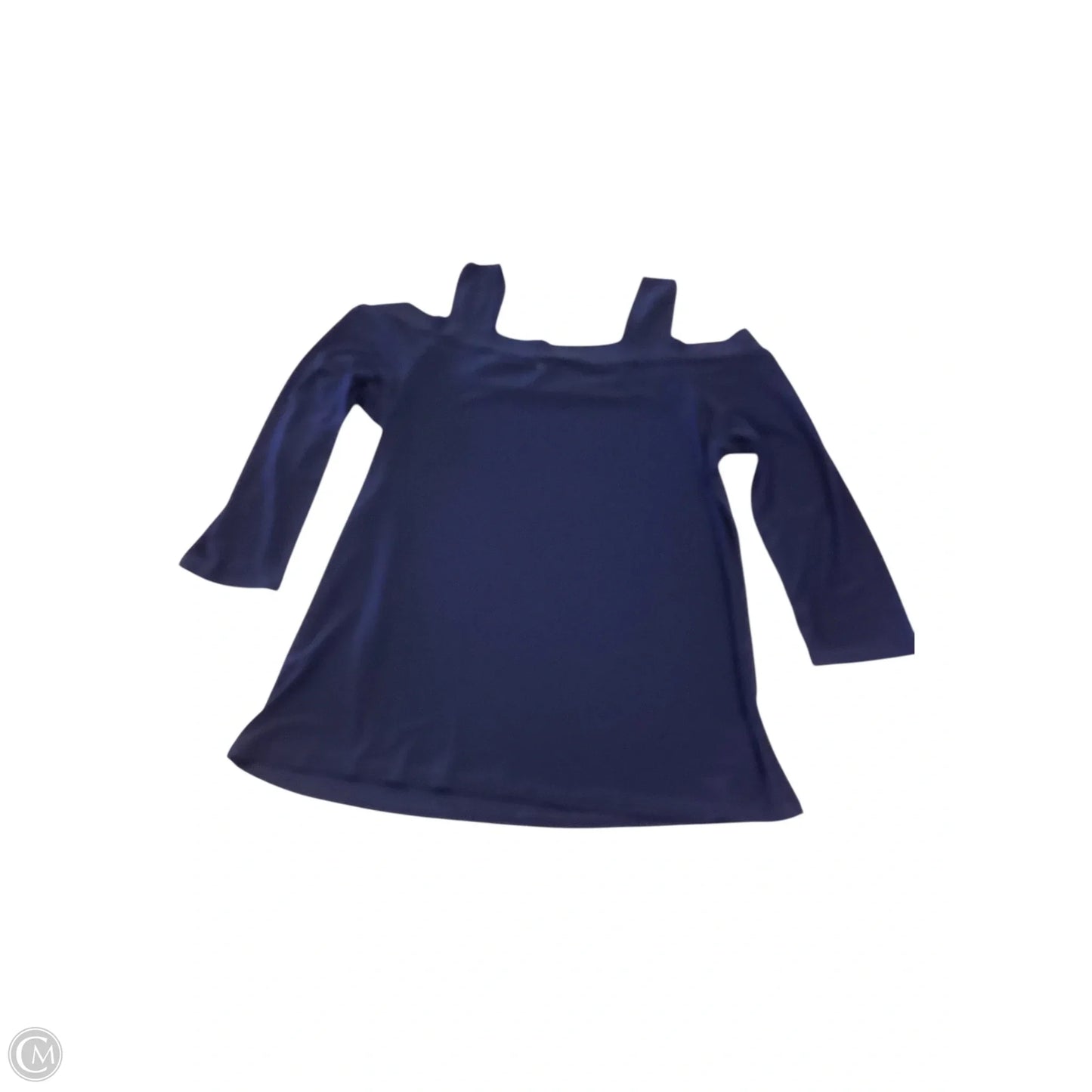 Top Short Sleeve By Clothes Mentor In Navy, Size: S