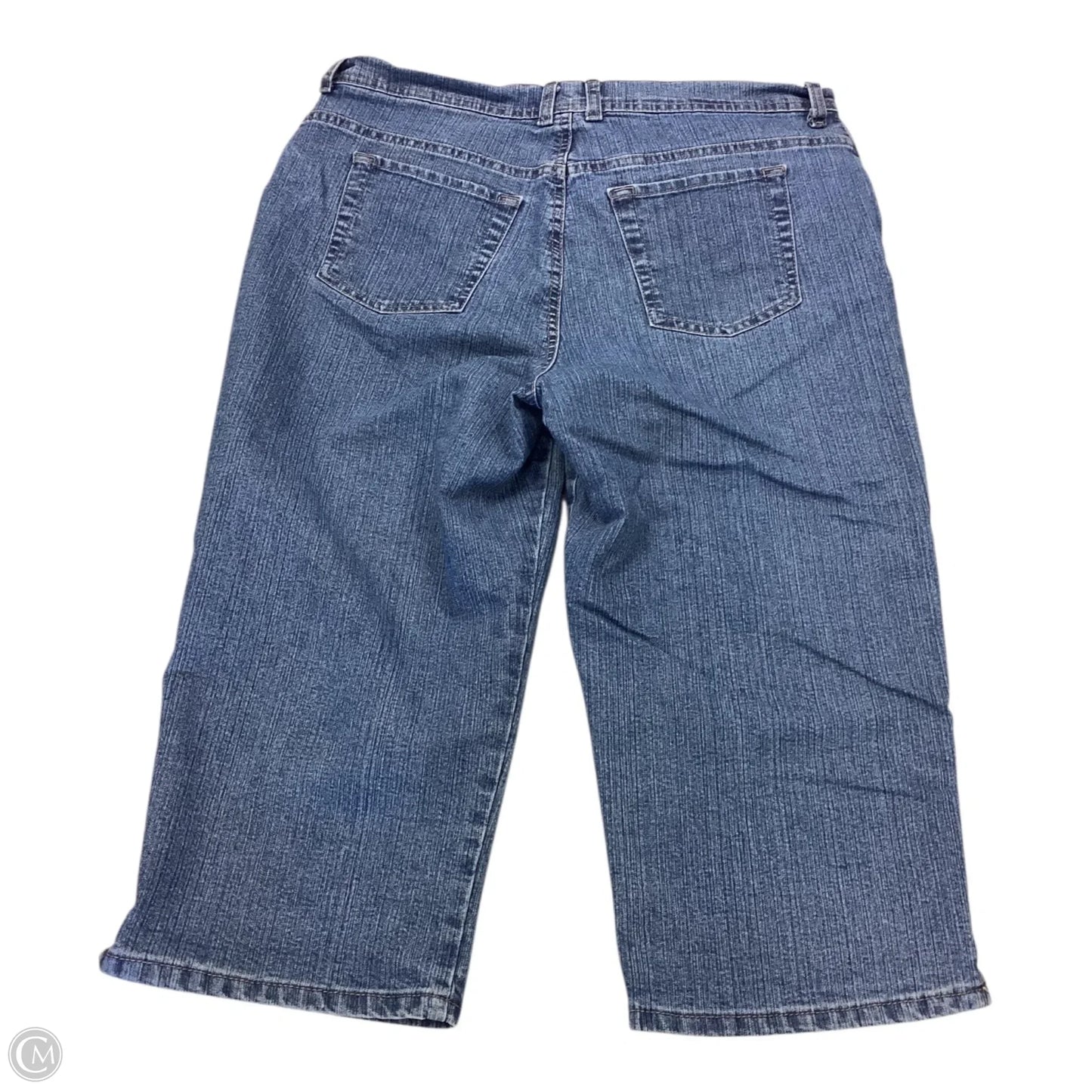 Capris By Gloria Vanderbilt In Blue, Size: 14