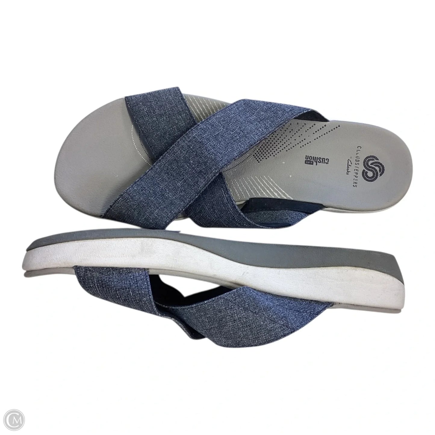 Sandals Flats By Clarks In Blue, Size: 10